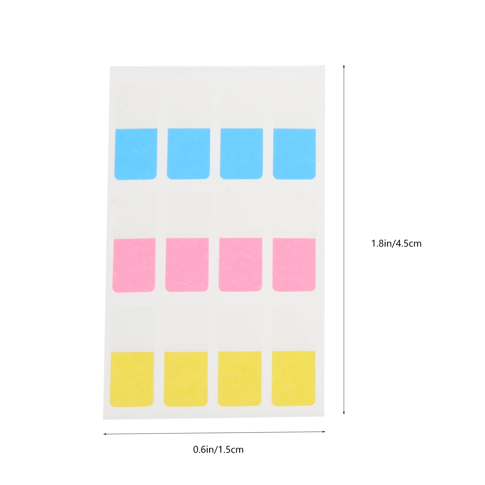 Kit di etichette adesive da 3 set Segnapagina colorato Schede autoadesive per quaderni Etichette pagina adesive scrivibili Libro portatile