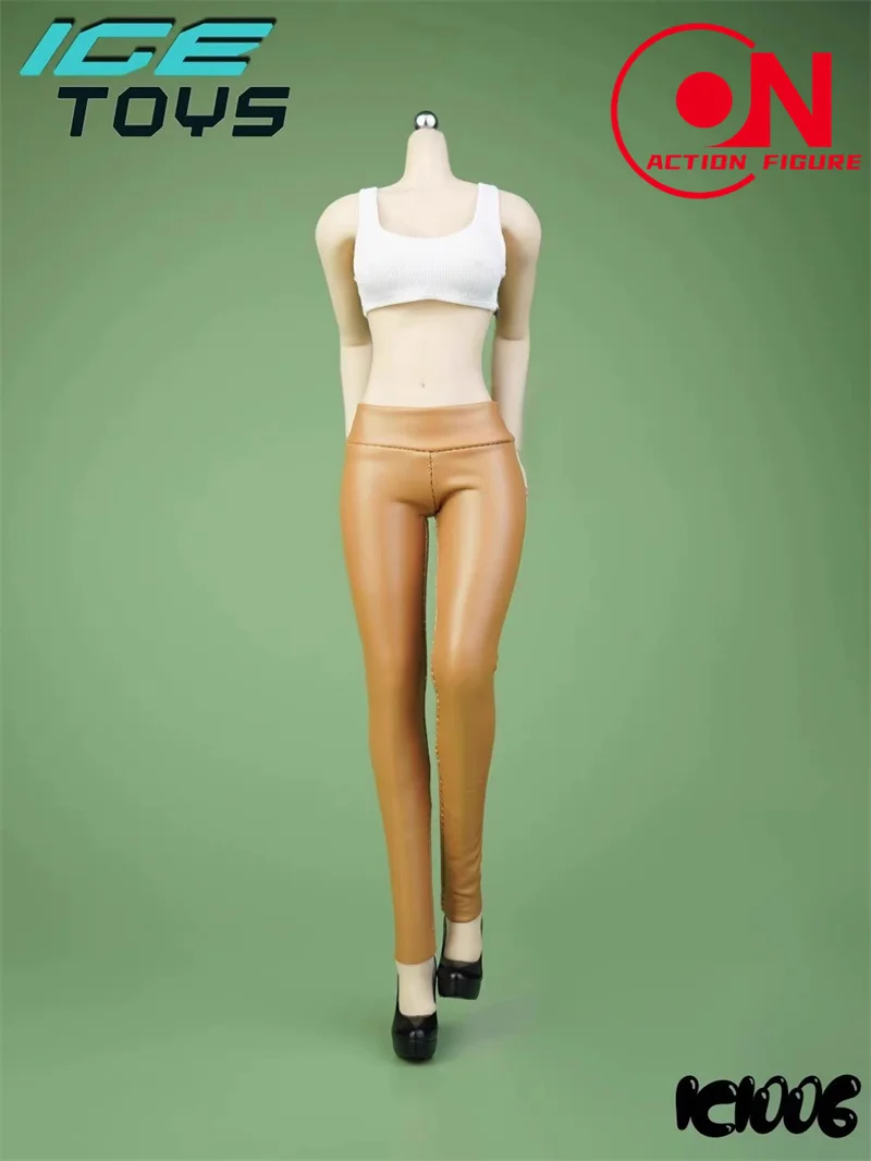 ICE TOYS IC1006 1/6 Scale Female Stretch Leather Pants Tight Pants Clothes Model Fit 12'' TBL PH JO Action Figure Body Dolls