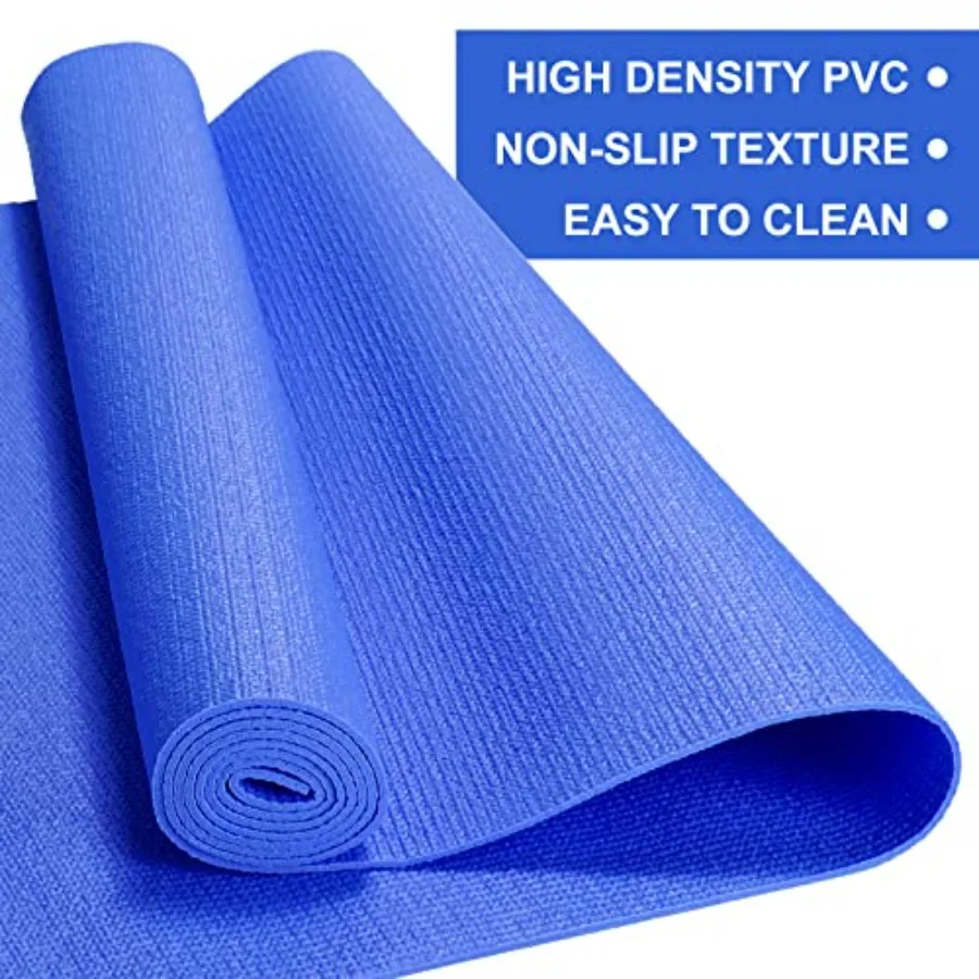 16 Pack 3 mm Thick NonSlip Yoga Mat for Women and Men Ideal for Gym Home Workout Yoga Pilates Fitness Training Indoor Exercise
