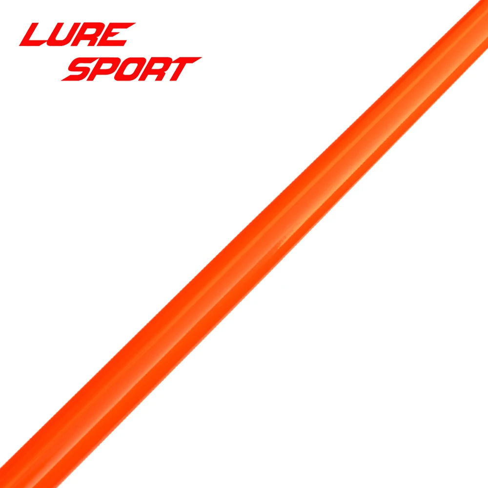 LureSport 2pcs 1.48m Orange color paint solid fiber glass boat rod blank Rod building component Fishing Rod Repair DIY Accessory