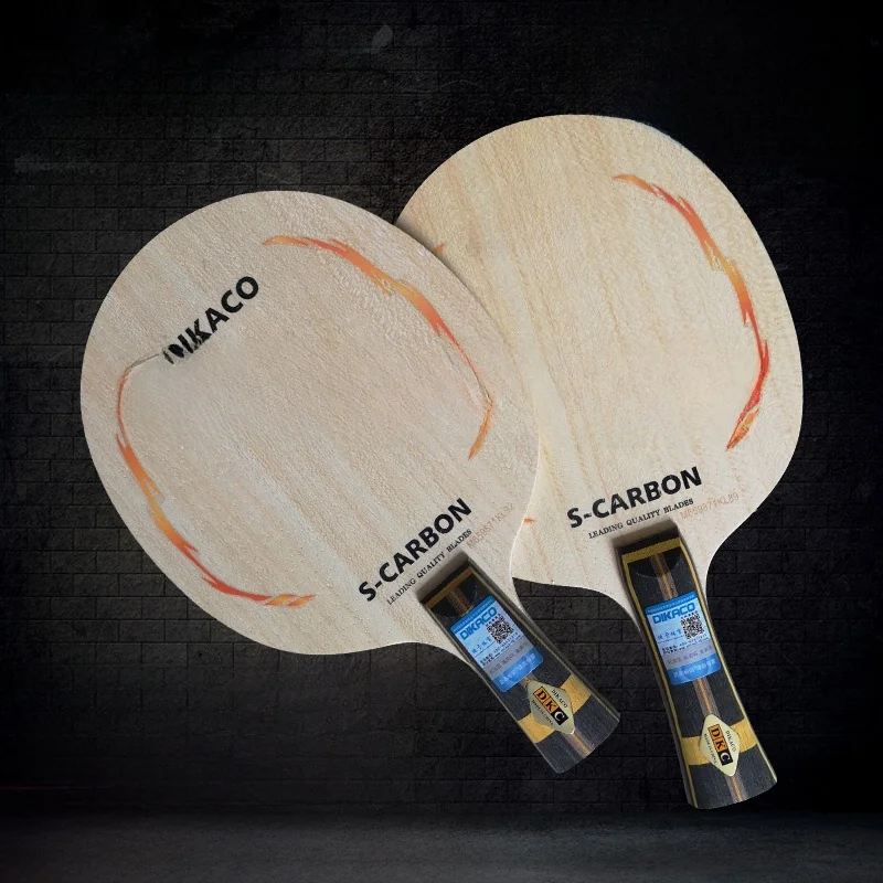 raquette-de-tennis-de-table-dikazlc-haute-performance-anti-contrefacon-en-fibre-de-carbone-tete-lourde-manche-leger