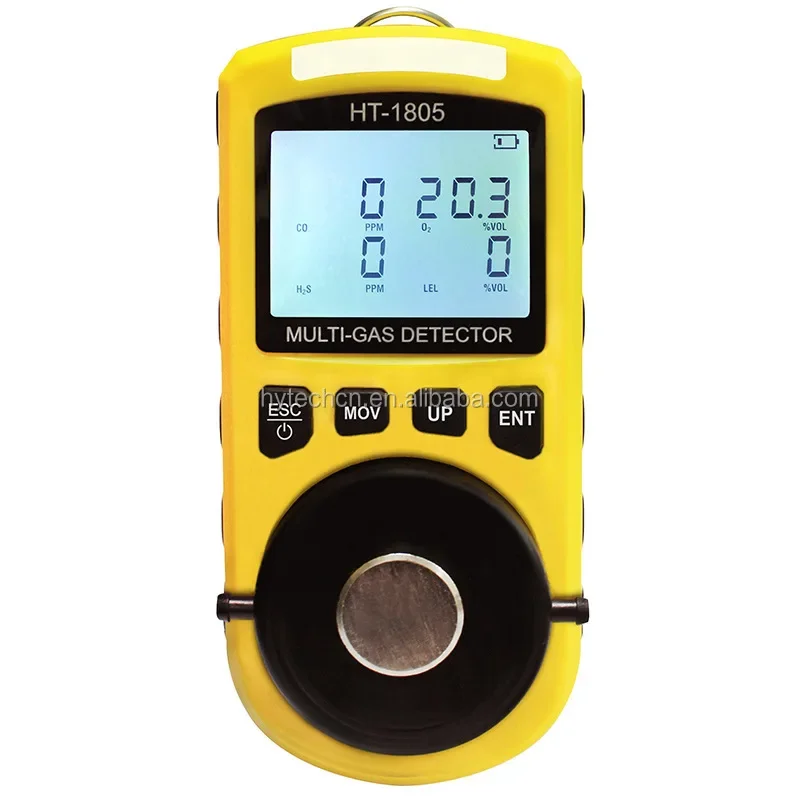 Gas Analyzer Detector H2S CO O2 LEL 4 In 1  with Alarm Function  Public Multi Used Mining, Metallurgy , Security Ring