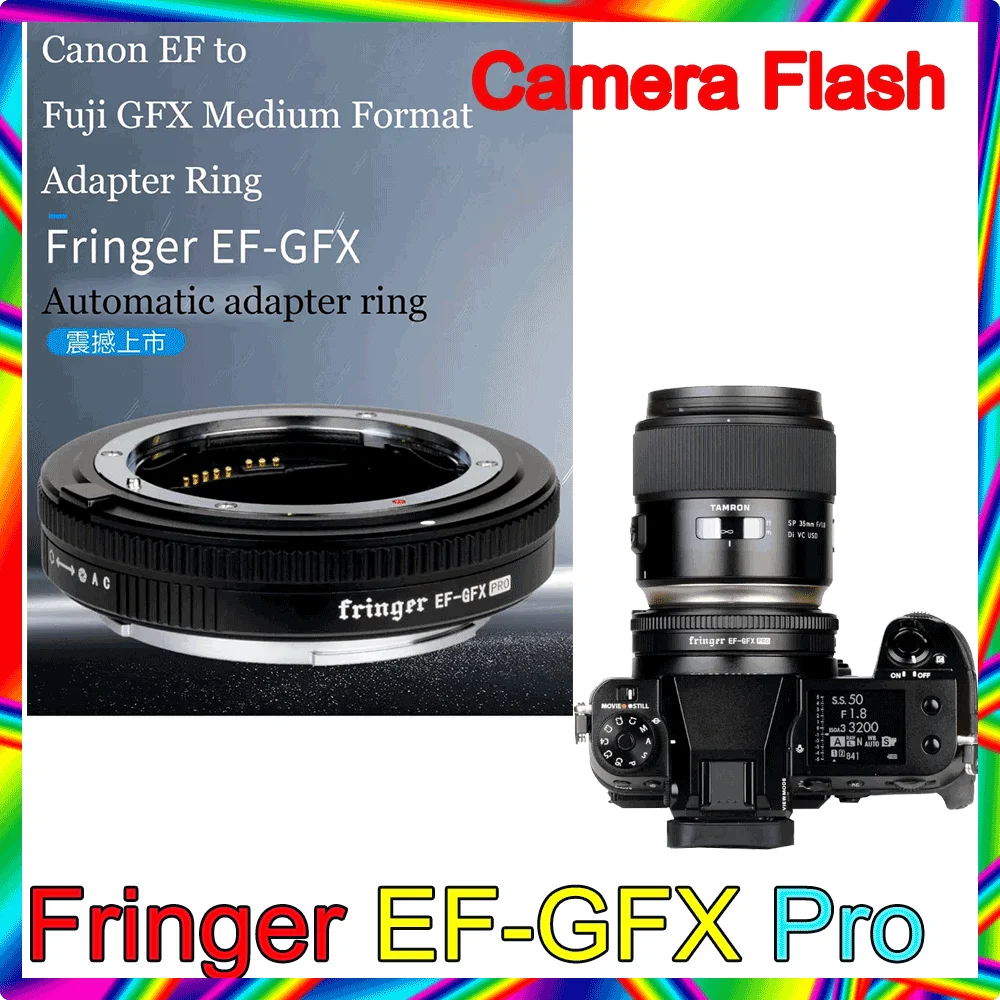 Fringer EF-GFX Pro AF Lens Adapter for Cannon EF Lens to Fujfilm GFX100 GFX100S GFX 100S GFX50S GFX50S II GFX50S II New