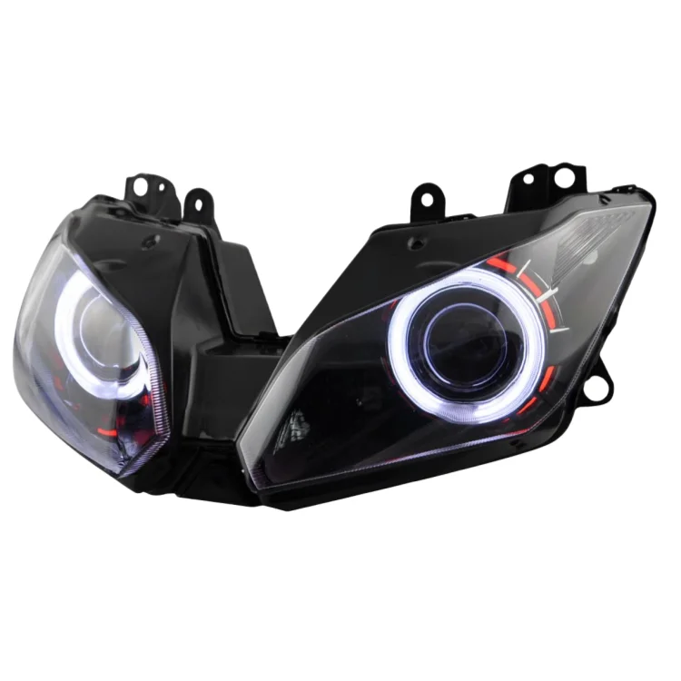 

HID Motorcycle Modified Head Light Bike Headlight Angle Eyes Motorcycle Head Lamp for KAWASAKI NINJA 250 300 NINJA250 NINJA300