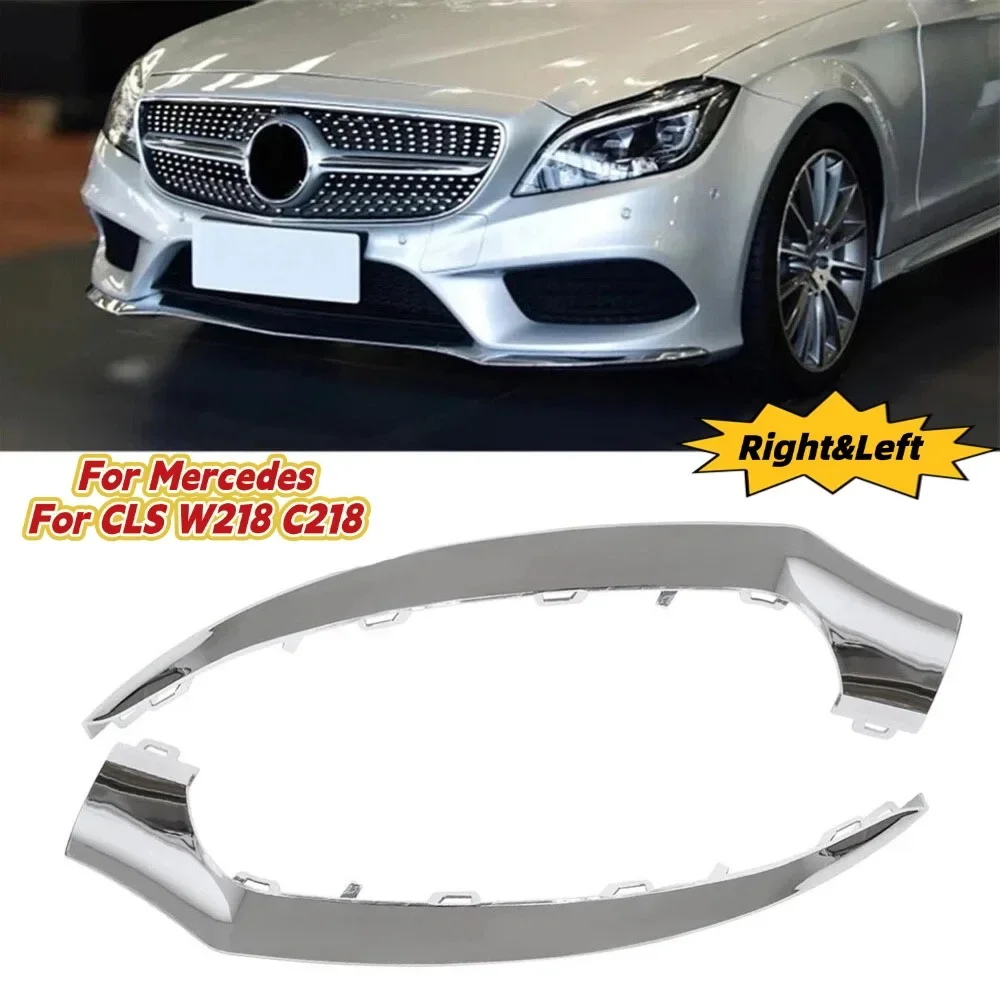 Front Spoiler Diffuser Bumper Splitter For MERCEDES-BENZ For CLS W218 C218 X218 For 260 320 2015-2018 Car Accessories