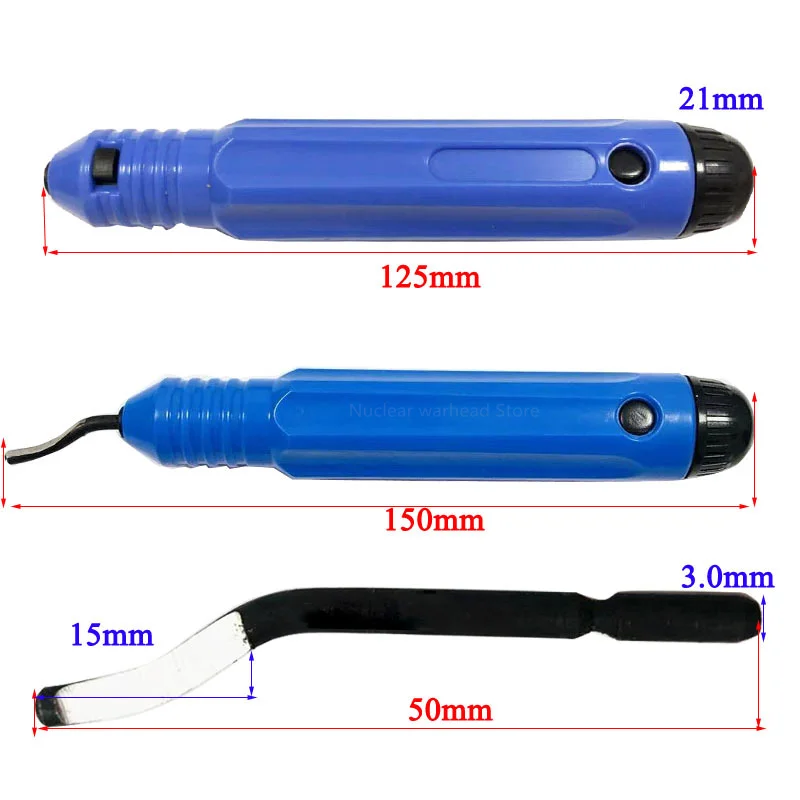 1 Dụng Cụ Cố Định Tay Cầm Nhựa Burr Dao Bỏ Túi NB1100 Cạp + 10Pc BS1010 Lưỡi Dao Cắt Tỉa Neaten Deburring Đầu dao Cắt