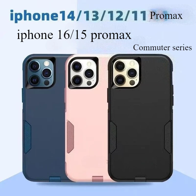 

CxdsHeavy DutyCommuter Series Phone Case for IPhone 16 Pro Max 11 12 13 14 15 Pro Max Plus Rugged Armor Box with Retail Package