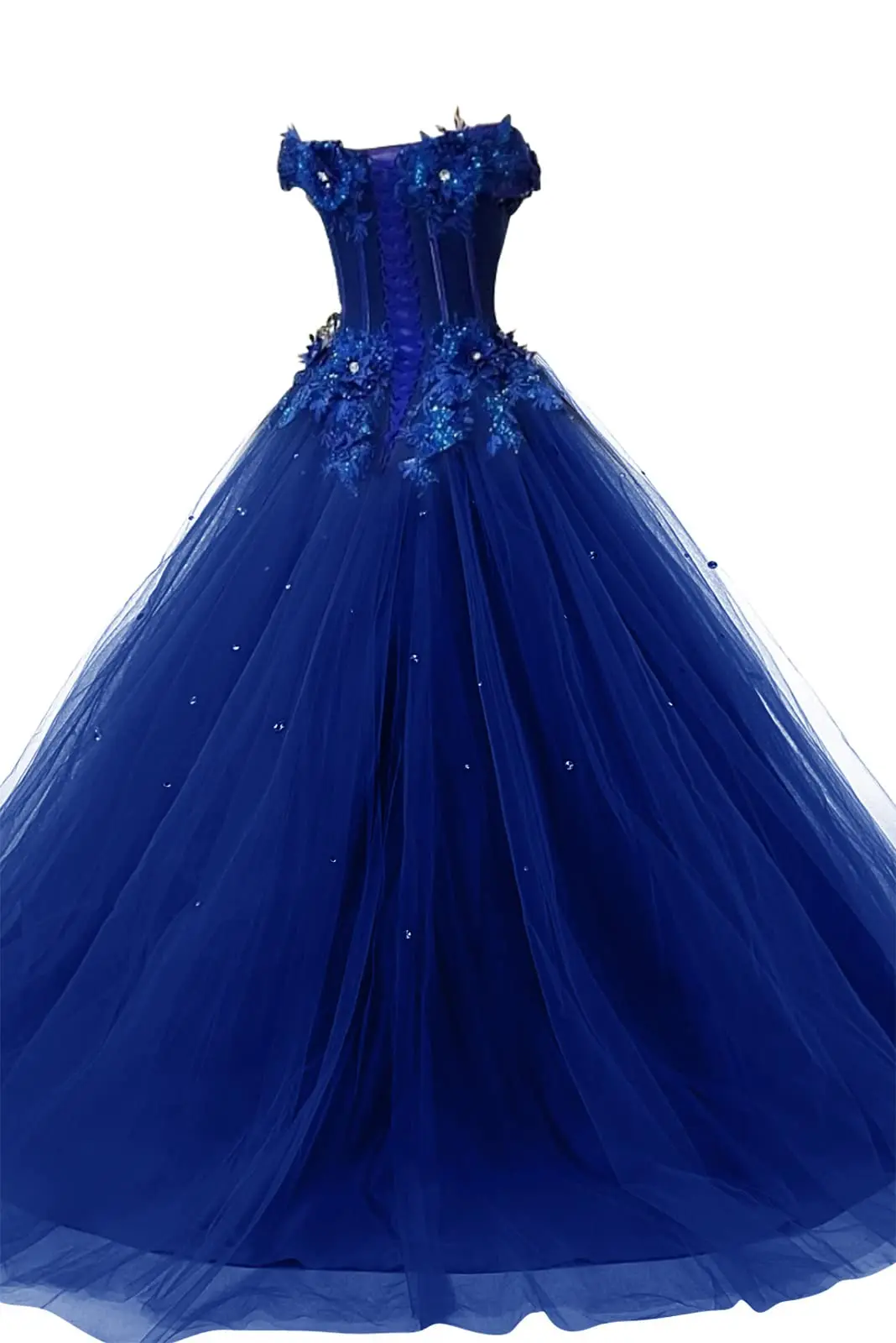 BM Long Ball Gown Quinceanera Dress Lace Formal Evening Gowns Tulle Sweet 16 Prom Party Vestido De 15 Anos