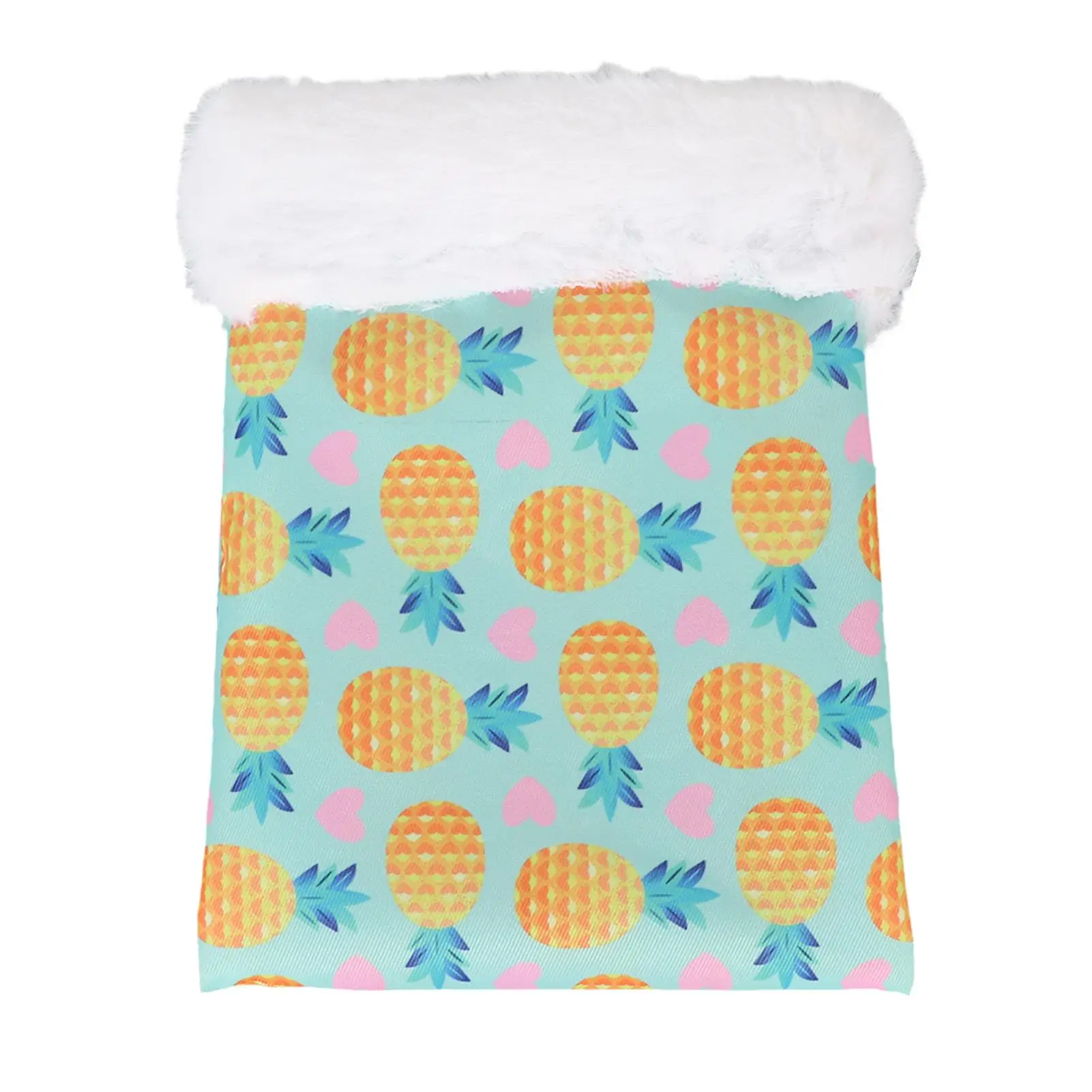 Lightweight Fruit Pattern Hideout Pouch for Small Animals - Warm Oxford Cloth Hamster Sleeping Bag for guinea Pig