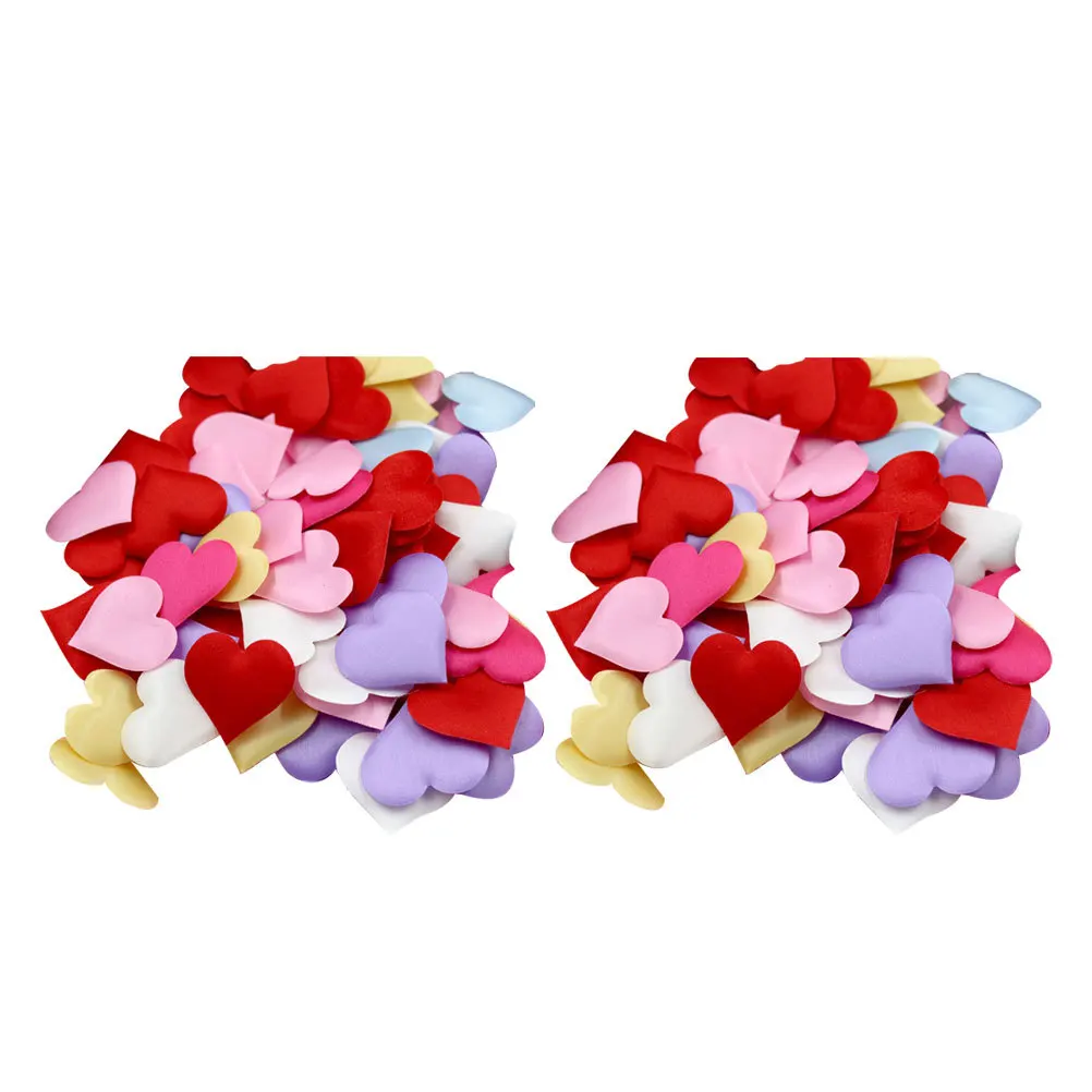 

200Pcs Artificial Petals Love Heart Confetti Wedding Party Sponge Heart Decoration Engagement Table Mix Colors