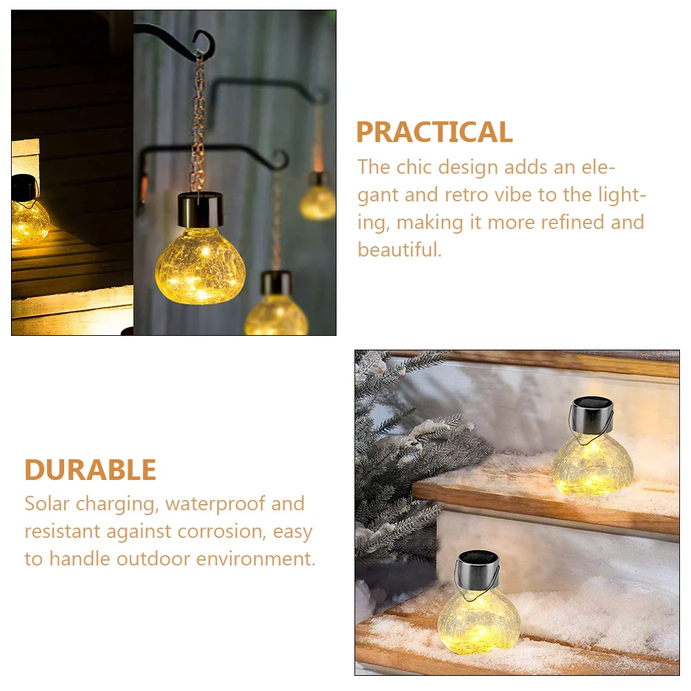 

Glass Ball Lights Outdoor Waterproof Garden Landscape Lamps Solar Powered Decorative Lighting For Yard Driveway Pathway