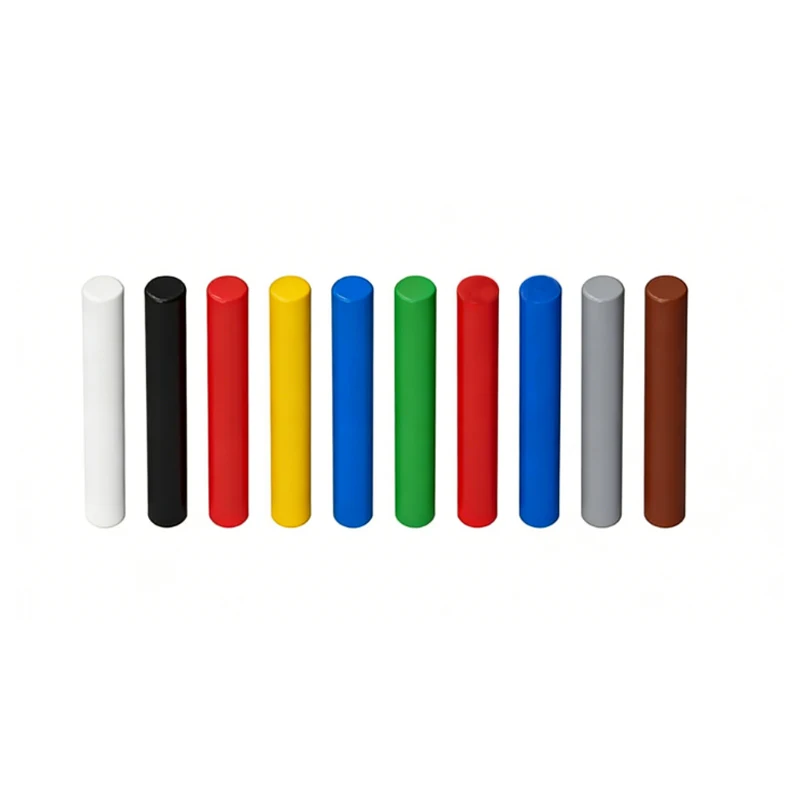 Blocs de construction compatibles MOC, 55 pièces, 30374, petites pièces de particules, blocs de construction 1x4, barre ronde, colonne de bâton, jouets pour enfants, bricolage