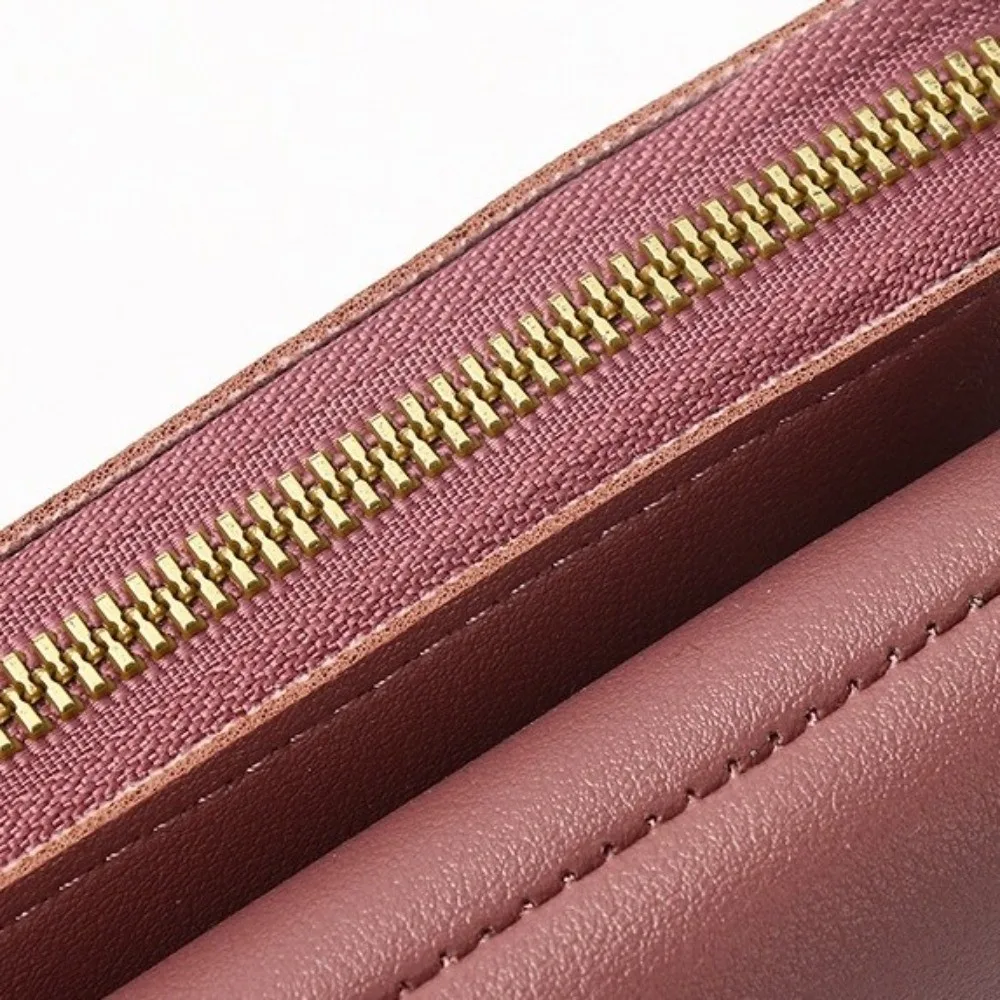 PU-Leder Touchscreen-Handytasche Große Kapazität Reißverschluss-Klappe RFID Diebstahlschutz Geldbörse Multifunktionale Umhängetaschen – Detail 2