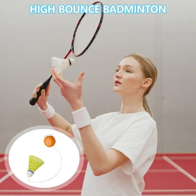 Badminton Training Tool Badminton Single-Player Rebounds Trainer Portable Badminton Practice Equipment Enduring
