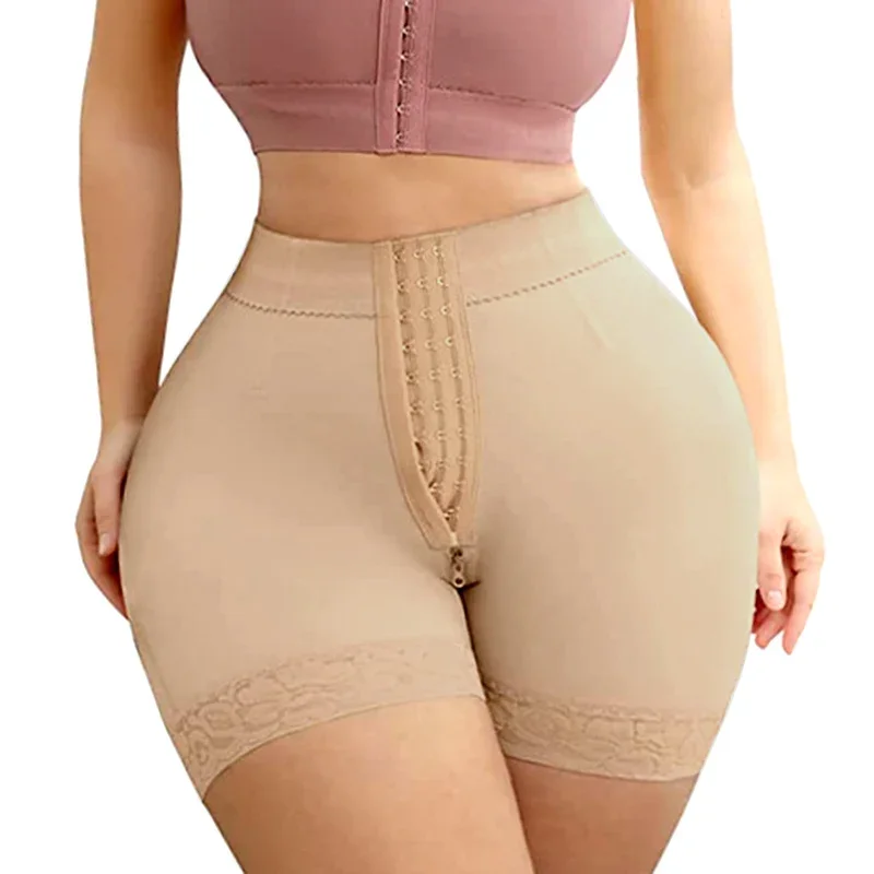 AfruliA High Compression Underwear Short Waist Trainer Body Shaper Fajas Corset Shapewear Sexy Butt Lifter Tummy Control Panties