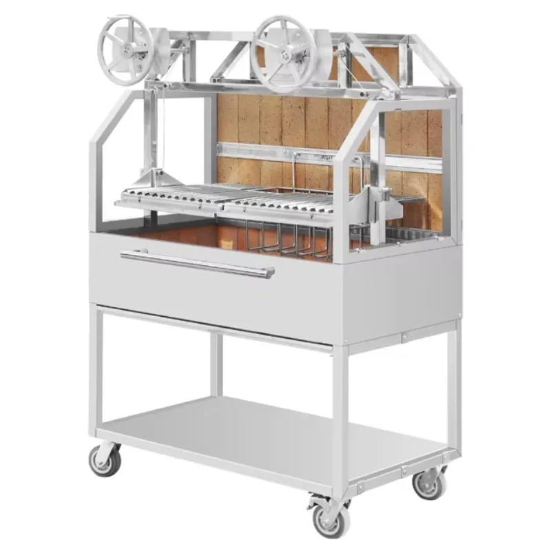 

Outdoor Stainless Steel Charcoal Argentine BBQ Grill Santa Maria Grill