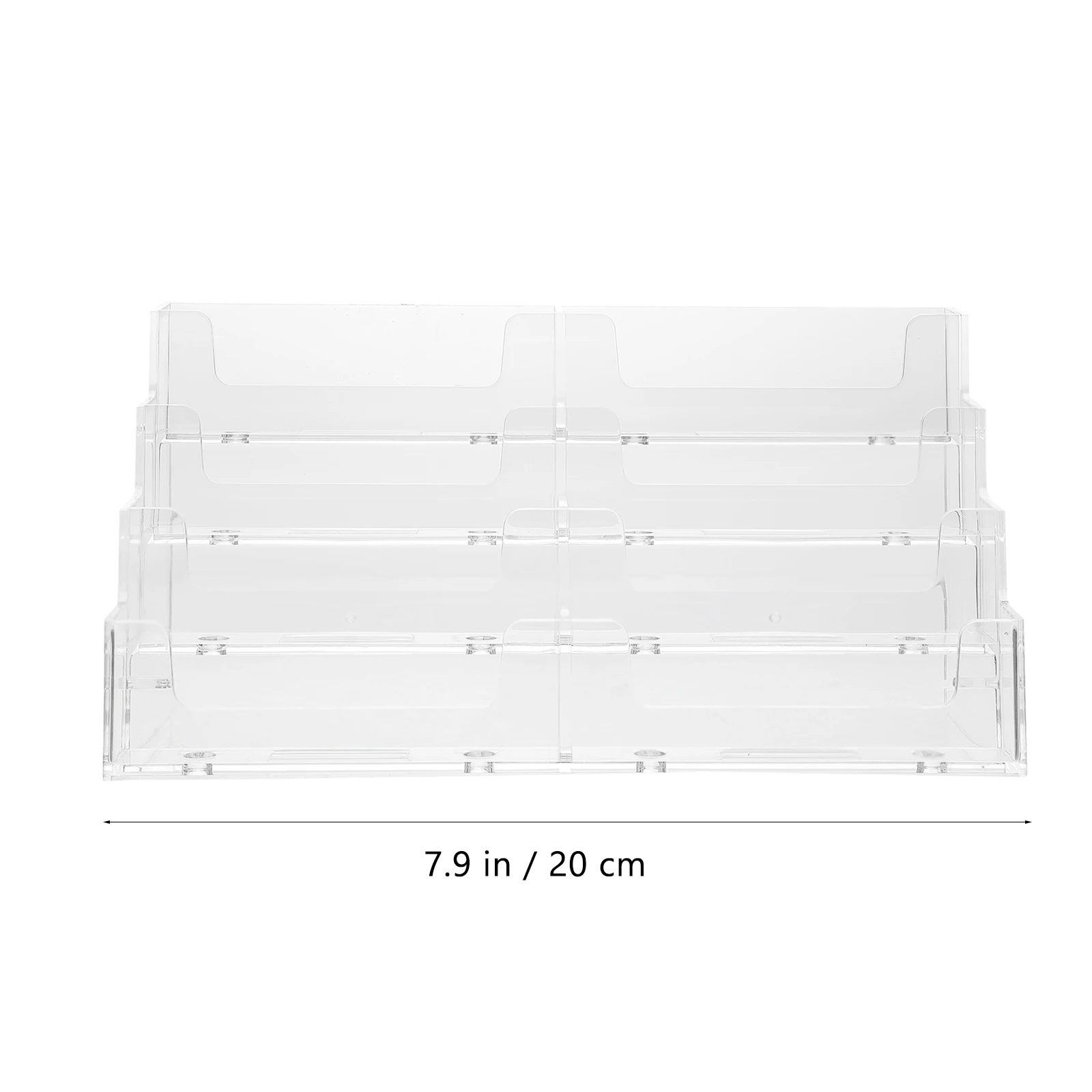 1 قطعة علبة الأعمال صندوق تخزين الجدول الشفاف للملاحظات صور المذكرات درج مكتب منظم استخدام حامل الاسم