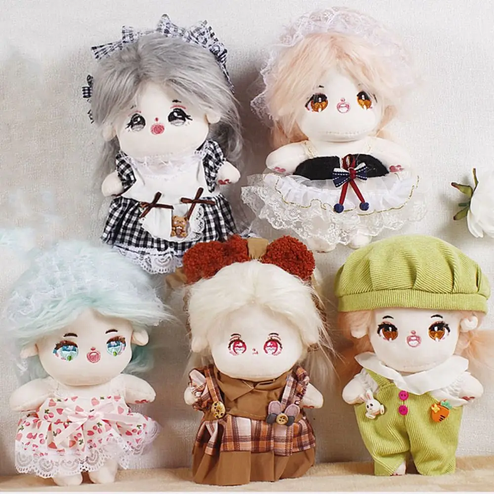 Cute Doll Lovely Clothes With Beret Headband Accessories 12 Styles Plush Dolls Clothes EXO Idol Dolls