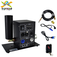 TIPTOP Stage Light Remote 200W Single Pipe Co2 Jet Machine Power DMX IN OUT Lockable Aviation Power Plug LCD Display TP-T25