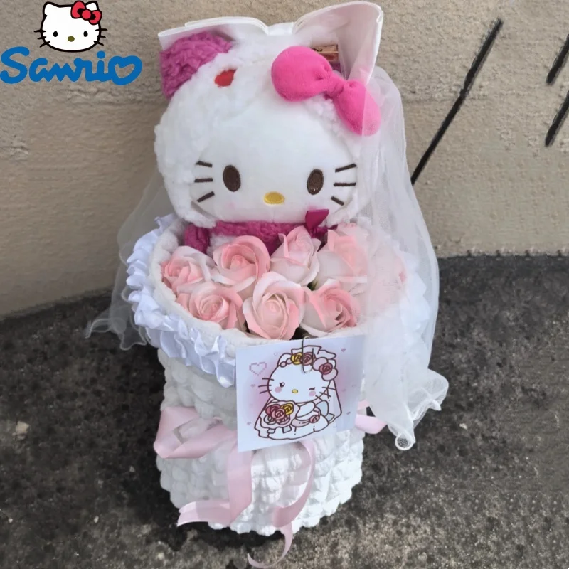 

Sanrio Beautiful Bouquet 520 Valentine'S Day Gift For Girlfriend Hellokitty Kitty Kitty Doll Bouquet Birthday Gift Cute Bouquet