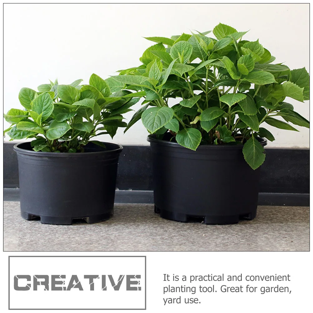 

1pcs Plastic Flower Plant Planting Pot 30cm Black Raspberry Planter Durable Garden Yard Plant Container Outdoor