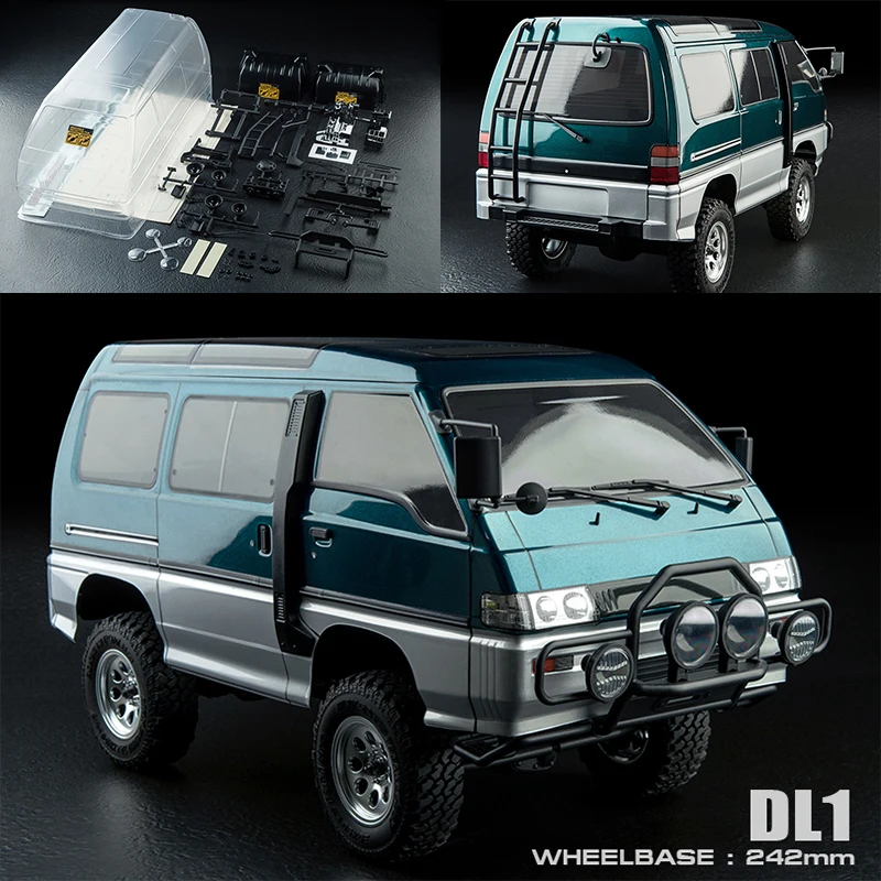 

MST CFX CMX 1/10 DL1 Delica Модель хлеба Автомобиль с дистанционным управлением Модель Профессиональный электрический альпинистский автомобиль 532201 /2