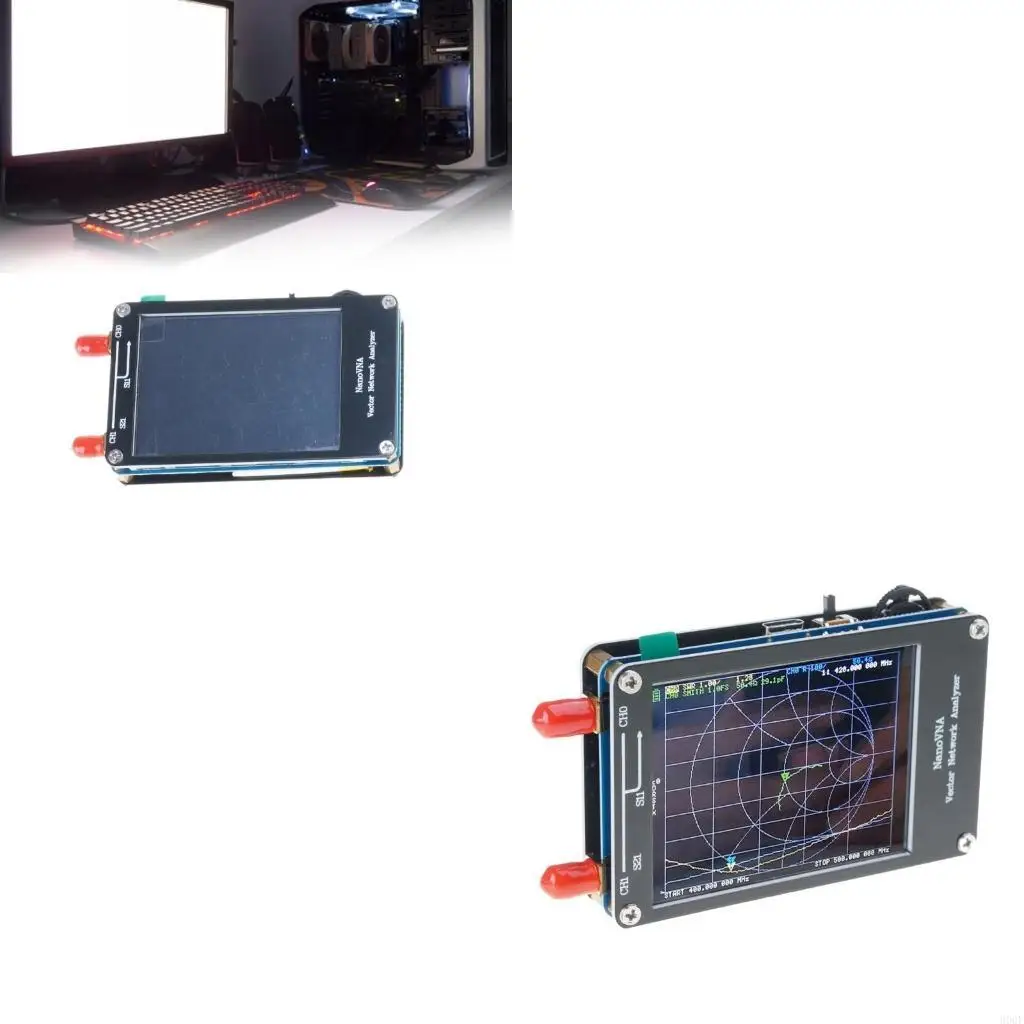 

900F NanoVNA, 10 кГц ~ 1,5 ГГц, последняя версия, 2,8 дюйма, анализатор HF VHF UHF антенны, измерение