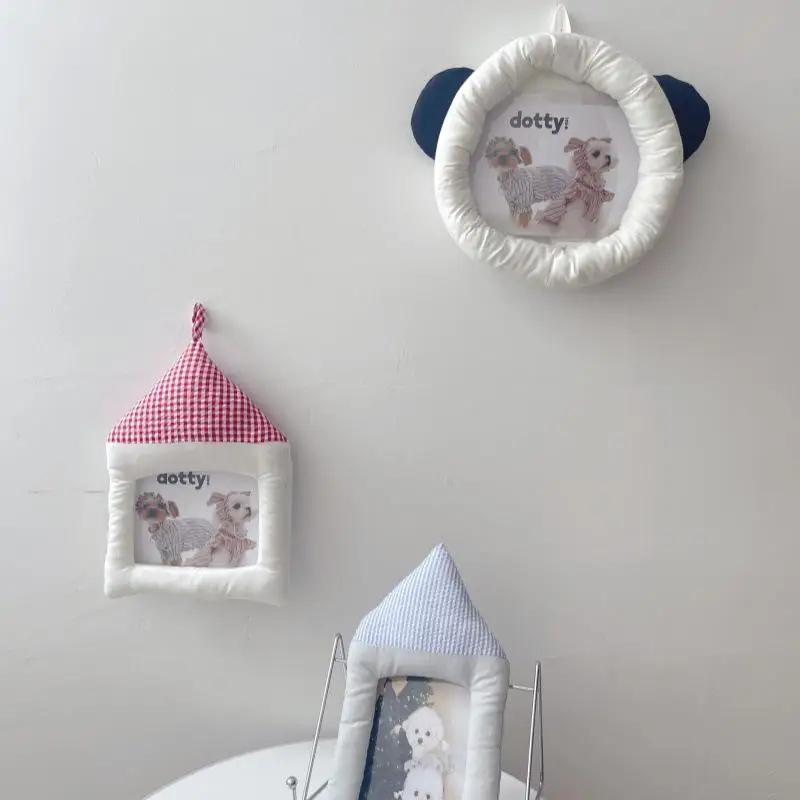 20x23cm Cotton Fabric Pet Memorial Photo Frame.Decorative Wall For The Puppys Room.Party-style Wall Decoration For Photo Session