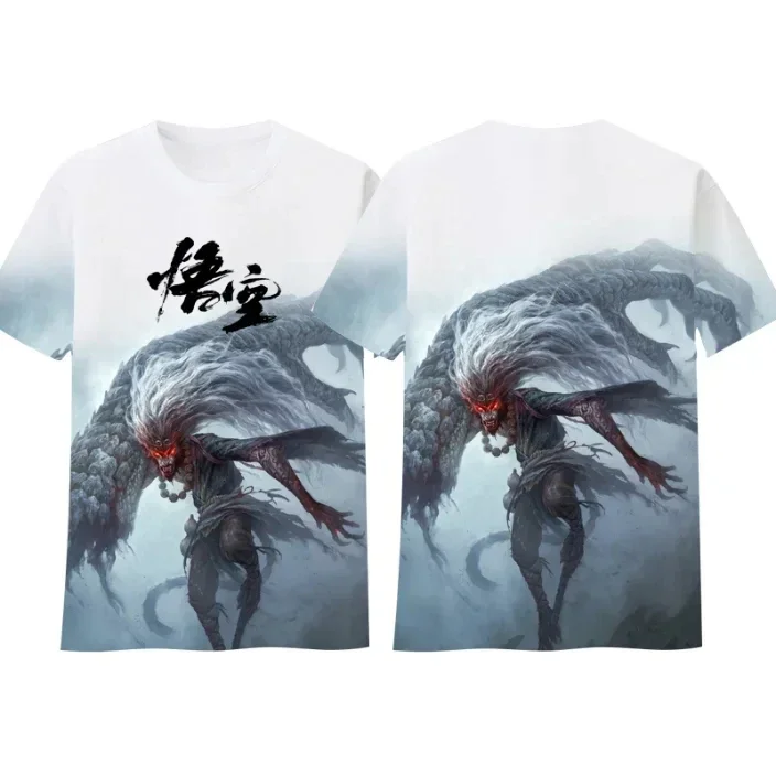 New Role Playing Games Black Myth: Wukong Print T-shirt 3D Fashion Men/Women Short sleeve O-Neck Tee Top trend Street Clothing