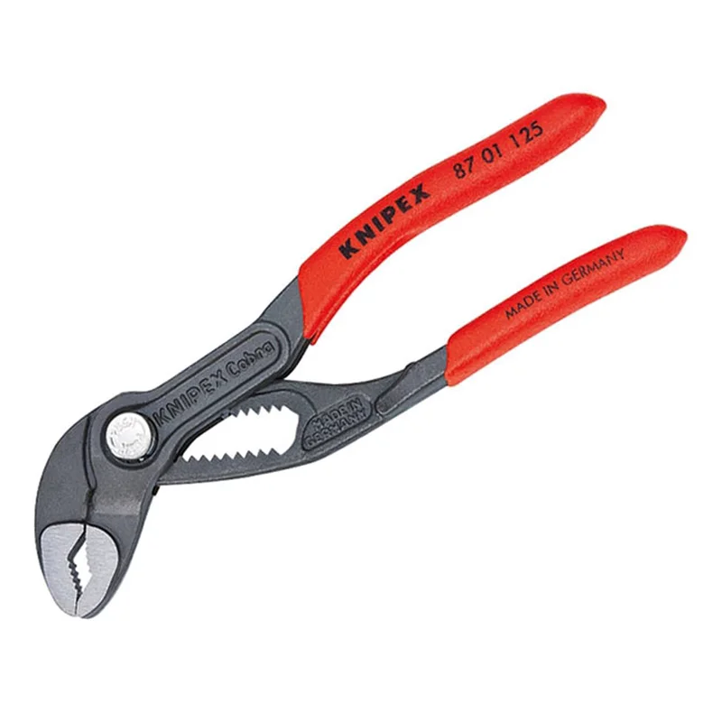 KNIPEX Tool 87 01 125 Cobra Water Pump Pliers 5-Inch High-Tech Adjustment Blend Plier Non-Slip Plastic Coating Plier Tool