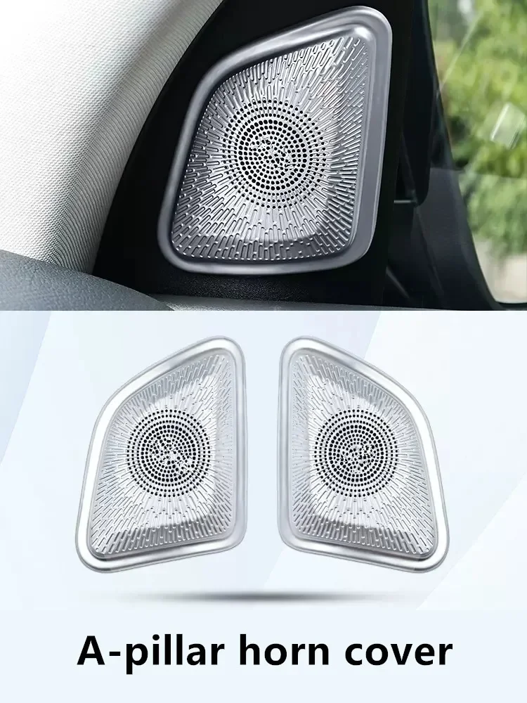 Car Horn Cover Door Horn Protective Cover Dashboard Horn Cover For Mercedes Benz GLE 2020-2024 W167 Auto Accessories