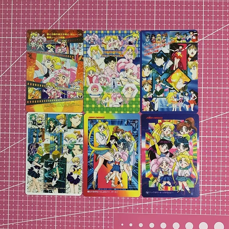 DIY Sailor Moon JUMBO Reproduction Flash Card Color Flash Gauze Glitter Anime Peripheral Game Collection Card Holiday Gift