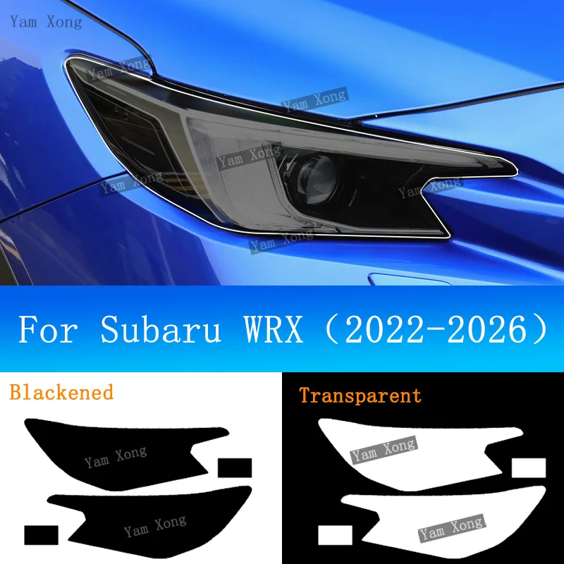 

Auto Headlight Transparent TPU Anti-Scratch Protective Film Fo Subaru WRX Exterior Headlamp Black Tint Armored Wrap Cover Film