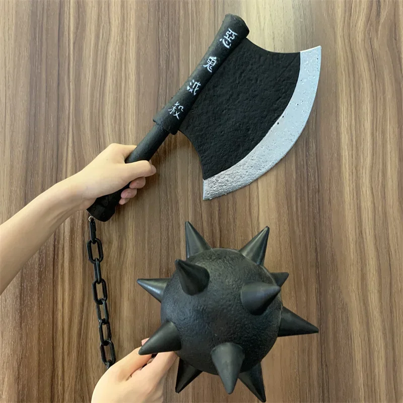 

Реквизит для косплея, широкий топор, метеоритный молоток, цепочка, большая модель оружия, игрушечные украшения, подходит для взрослых, реквизит для вечеринок