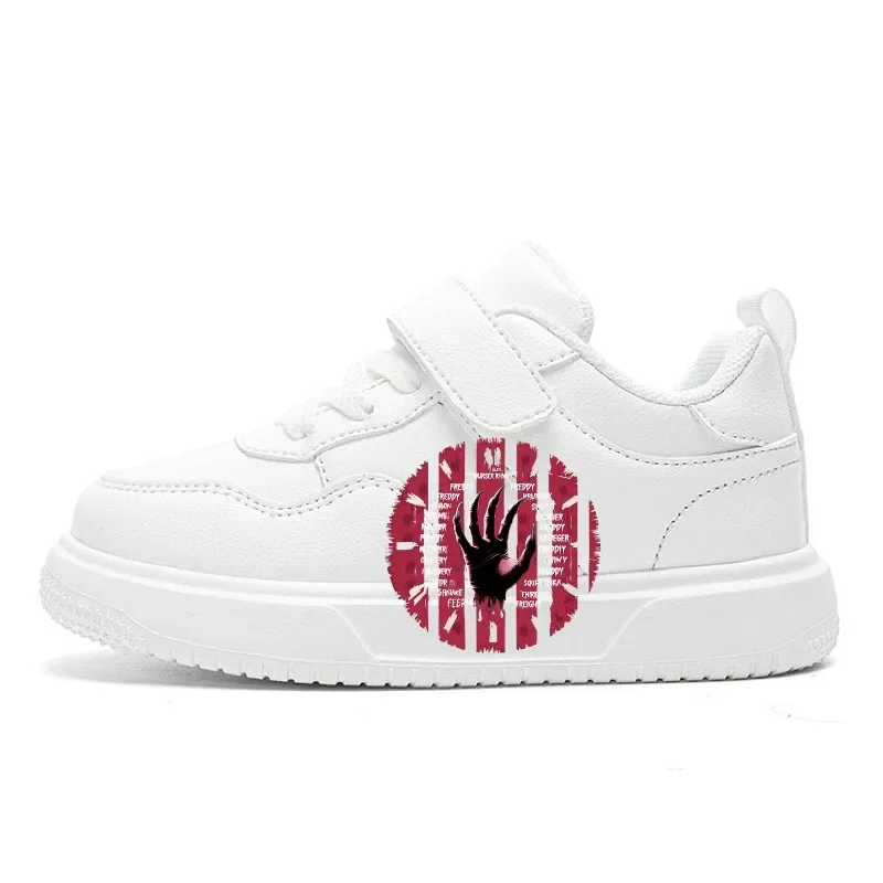 

Outdoor Running Sneakers Breathable White Children's Leather Casual Shoes For Boy Girls Mesh Kids School Walking Sport Non Slip