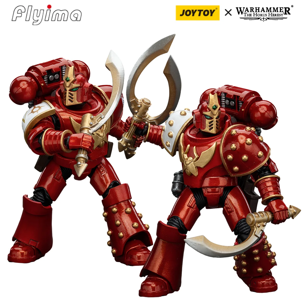 JOYTOY Warhammer 30K 1/18 figuras de acción mil hijos Khenetai Cabal oculto 2 uds Anime modelo militar