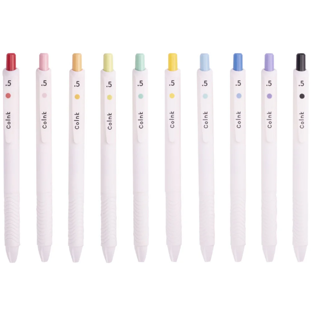 10Pcs 펜 세트 휴대용 다기능 쓰기 그리기 펜 어린이를위한 학교 액세서리 용품 성인 DIY 선물