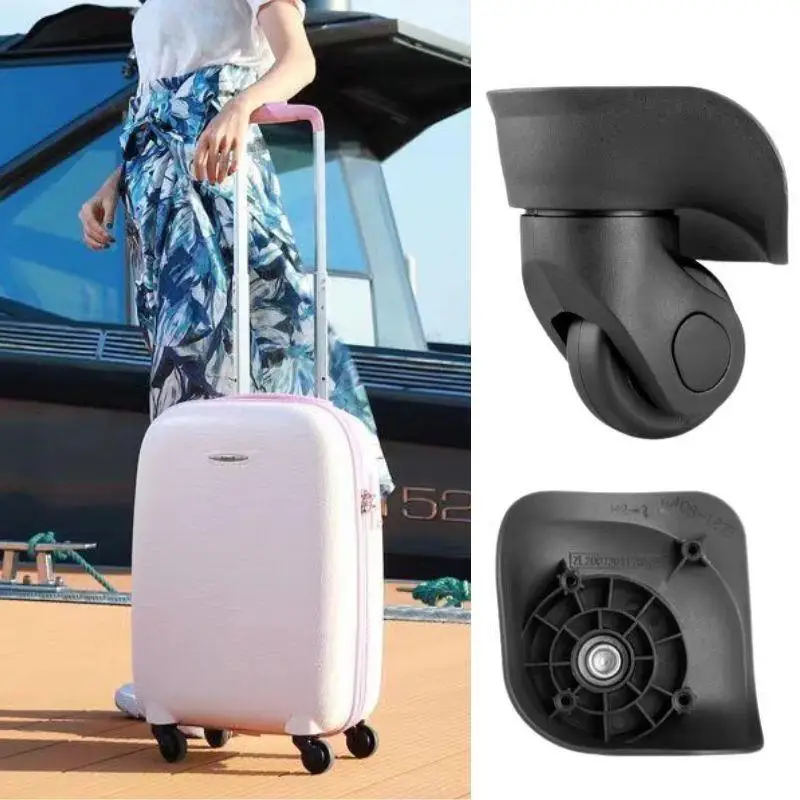

1 Pair Replacement Luggage Wheels Silent Rubber Wheels Trolley Parts For Suitcases DIY Universal Repair Spinner Caster Wheel