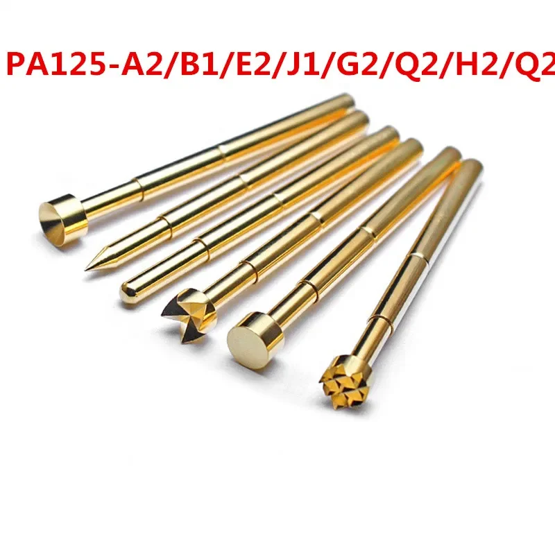 

20PCS/pack Gold-plated Probe PA125-A2 B1 D2 E2 Q2 Q1 J1 H2 T2 G2 Probe Spring Test Pin 2.0mm PCB Probe