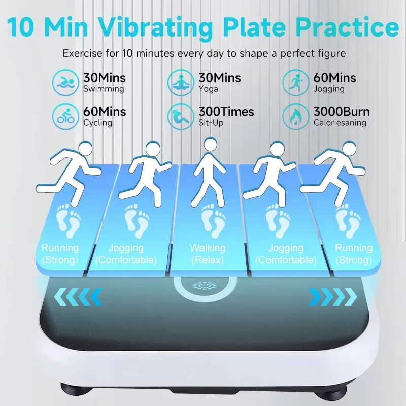 

2025 Wholesale Price Slim Vibration Platform - Fitness Massage Machine Whole Body Exercise Vibration Plate