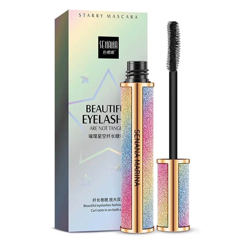 Mascara 4D Waterproof Full Professional Makeup Long Curling Thick Eyelash Extend Cosmetics Bright Starry