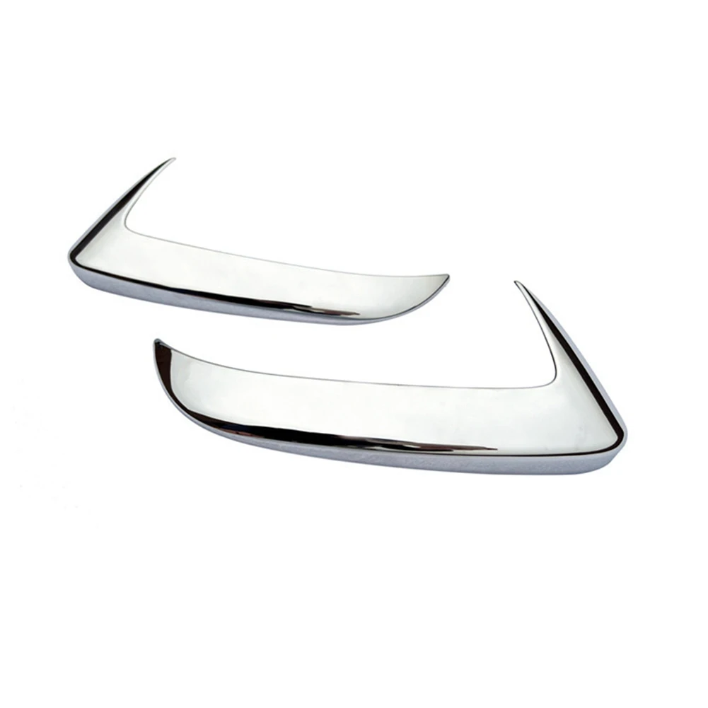 1Pair ABS Chrome Side Rearview Mirror Strip Cover Trims Sticker for BZ4X Solterra 2022+