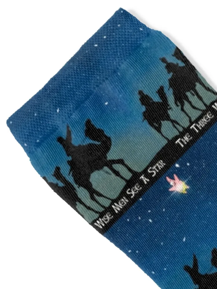 3 الرجال الحكماء انظر جوارب نجمة جوارب ضغط شير الأطفال الكرتون الرجال الجوارب النسائية