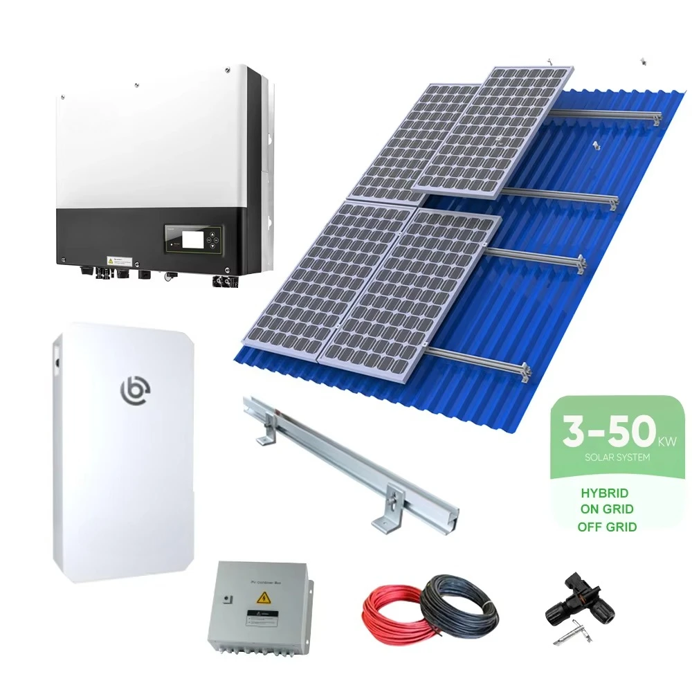 

PV 5kw 10kw 15kw On-grid Off-grid Hybrid Home Complete Solar System With Lithium Ion Battery