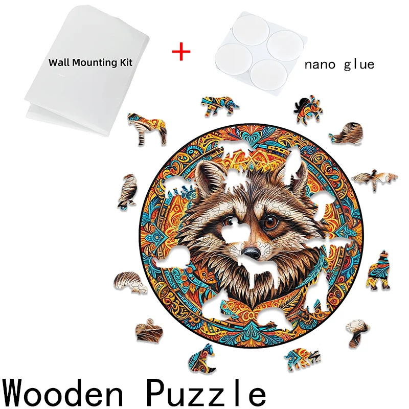 Wooden Jigsaw Puzzle Holiday Gift Family Party Atmosphere Wall Decoration Adult Children Educational Game Toy Jigsaw Puzzle