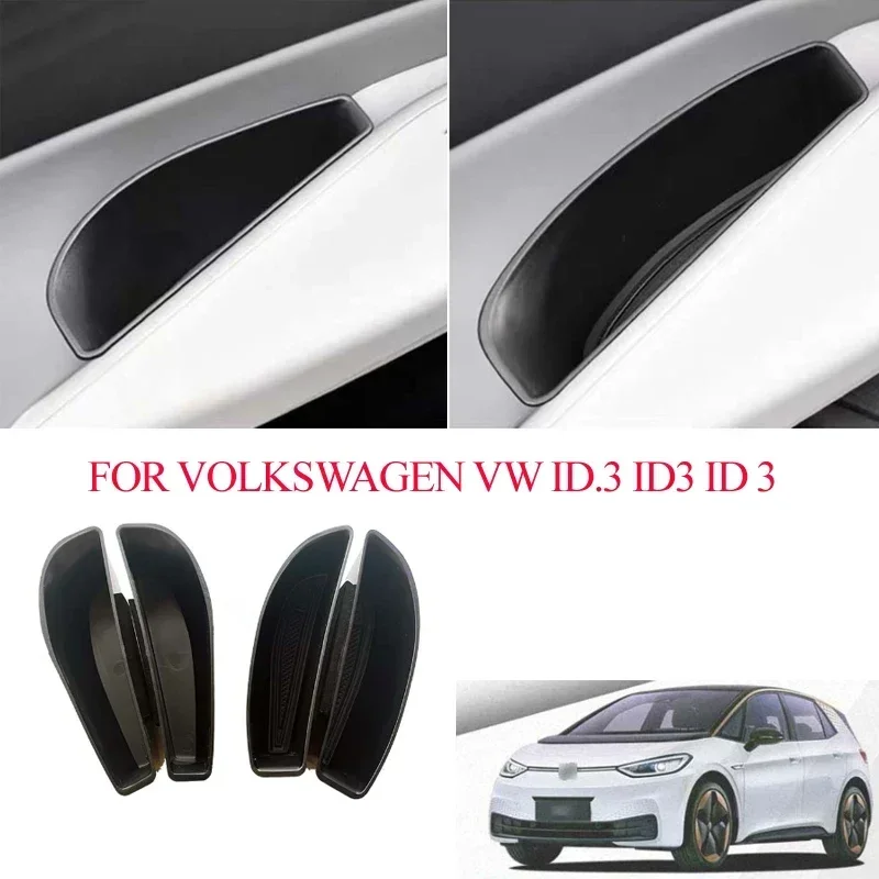 Car Door Handle Storage Box For Volkswagen VW ID.3 ID3 ID 3 Armrest storage box  container tray car Accessories