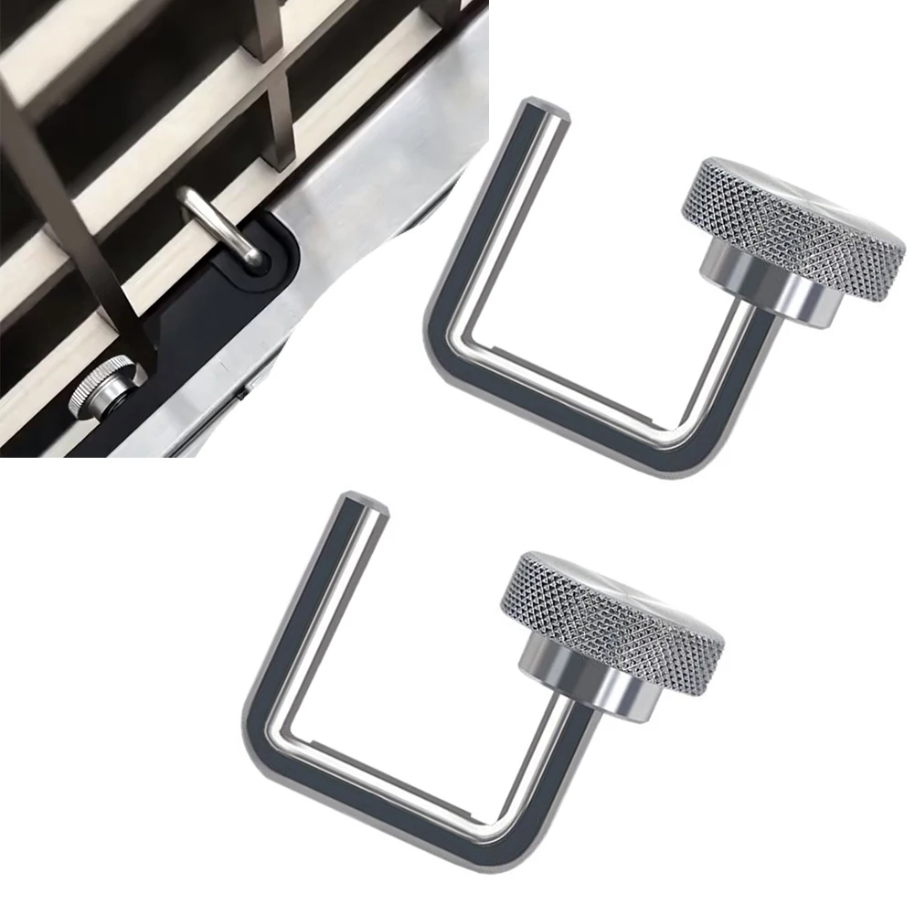 

Link Buckles Camping Table Hooks Camping Silver Portable Camping Tools Accessory Two-piece Set Stainless Steel
