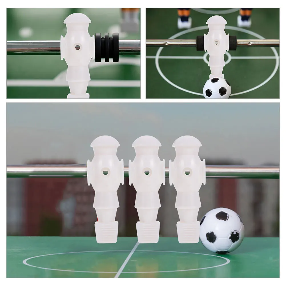 

3pcs Table Football Figures Foosball Machine Accessories Soccer Player Statue Replacement Parts Abs Material Durable Resin
