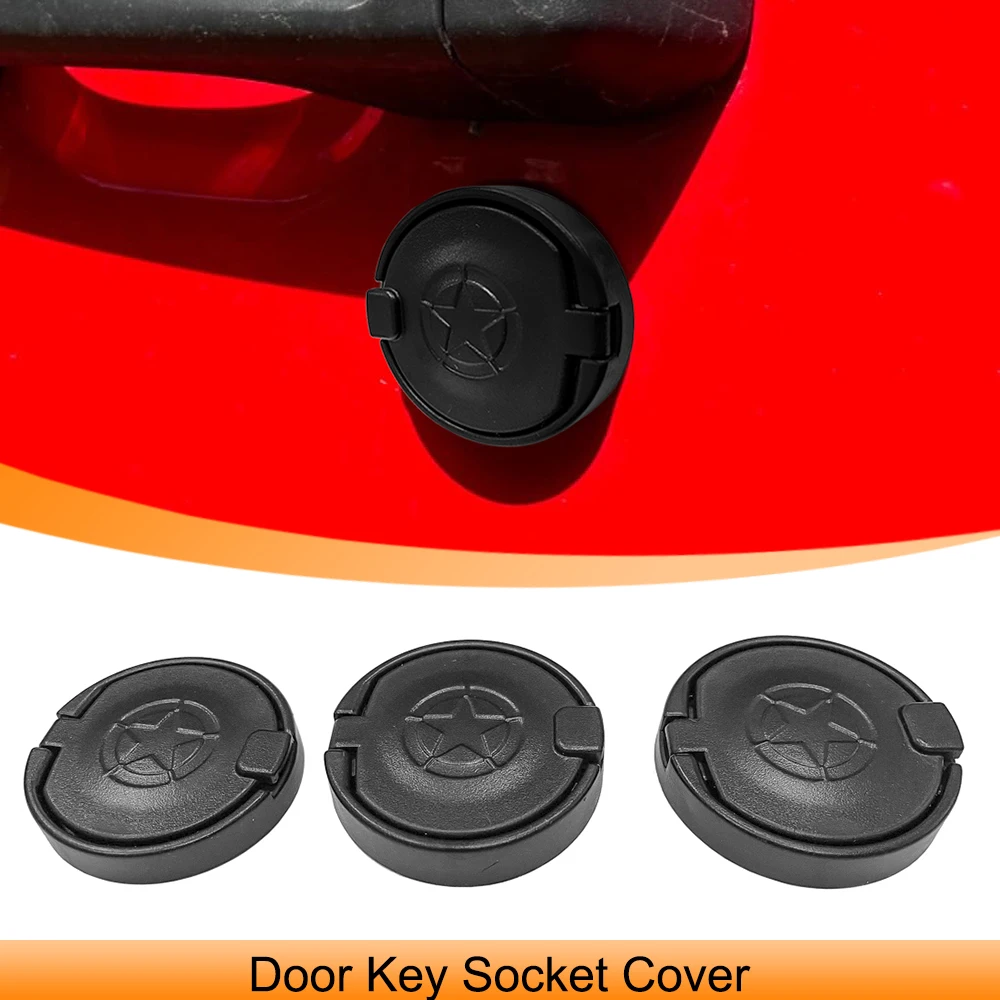 Osłona gniazda zamka drzwi do Jeep Wrangler TJ JK JL Gladiator JT 1997-2024 Gniazdo kluczyka do drzwi Akcesoria zewnętrzne samochodu