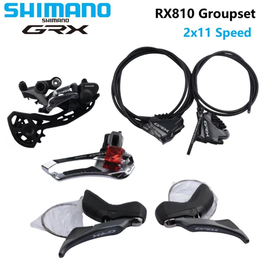 Shimano GRX RX810 Groupset 2x11S ST-RX810 BR-RX810 Brake Set FD-RX810 RD-RX810 Front/Rear Derailleur Gravel Bike Parts